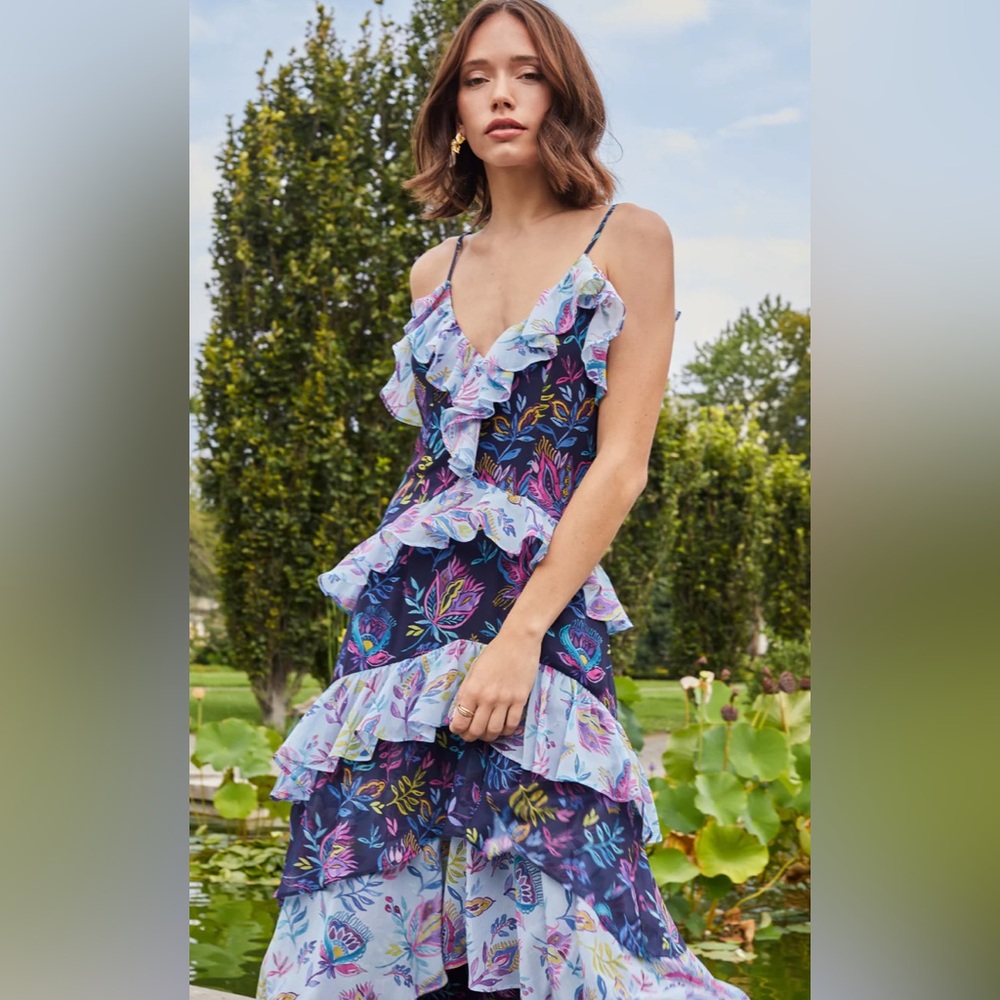 Allison New York Cassidy Maxi Dress Bohemian Floral.  NWT. Size 8